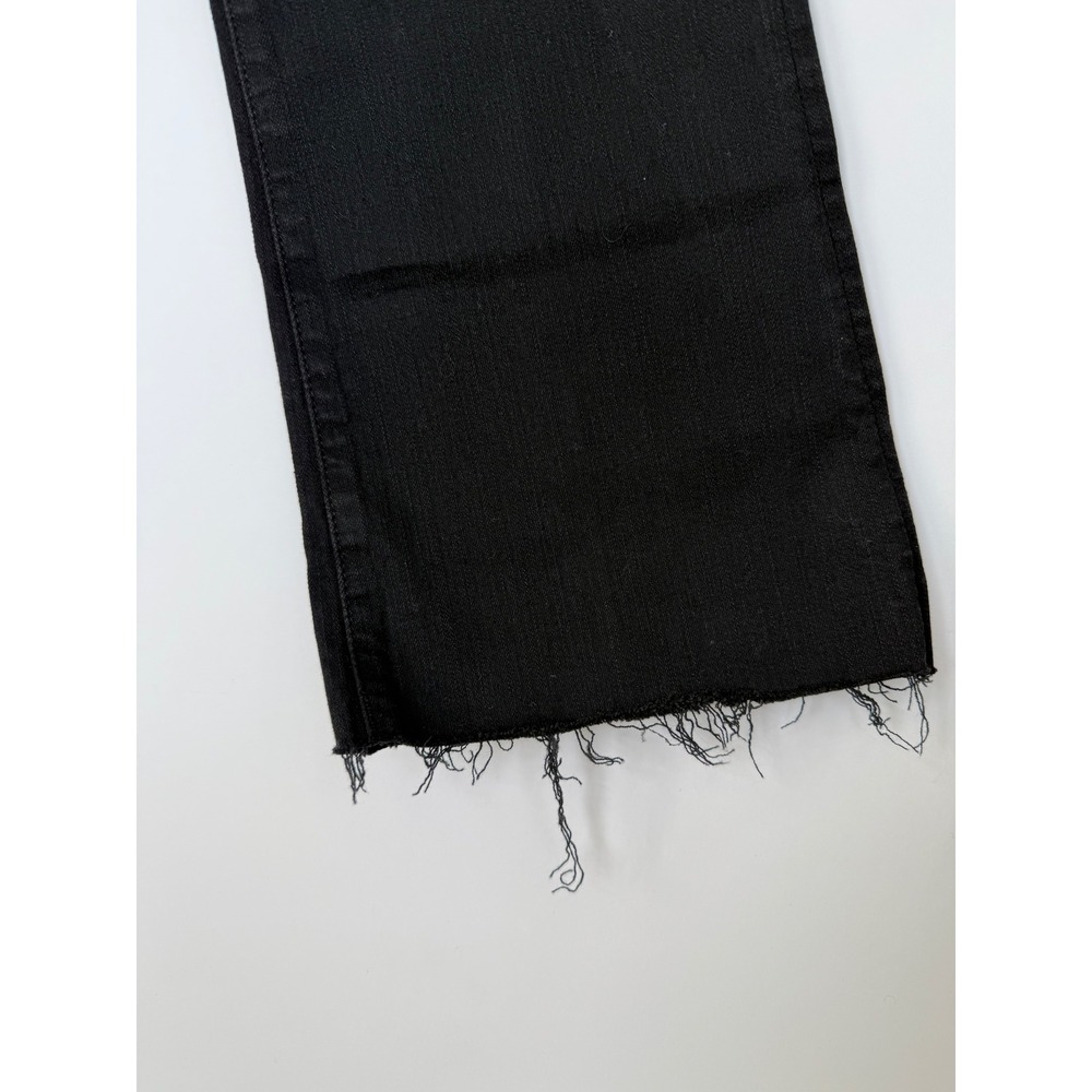 MOTHER The Hustler Ankle Fray Jeans Not Guilty Black Wash Size 32 New with Tag! - Picture 4 of 15